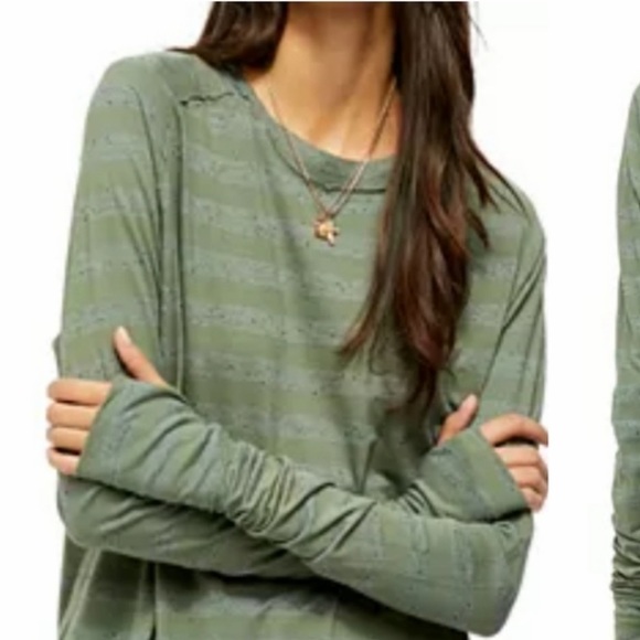 Last 1! Free People We The Free Stripe Arden Top! - Picture 2 of 4